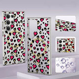 Magnetic Cheetah Print Phone Case - Electroplated Glamorous Design for Samsung Galaxy S24 Ultra LP05 - yTagCase