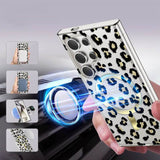 Magnetic Cheetah Print Phone Case for Samsung Galaxy S24 - Stylish & Protective LP06 - yTagCase