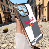 Gray White Red Bull Phone Case Military Grade Shockproof with Card Holder for iPhone Samsung Google RB23 - yTagCase
