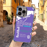 Purple Red Bull Phone Case Durable Shockproof Protective Cover for iPhone Samsung Google RB22 - yTagCase