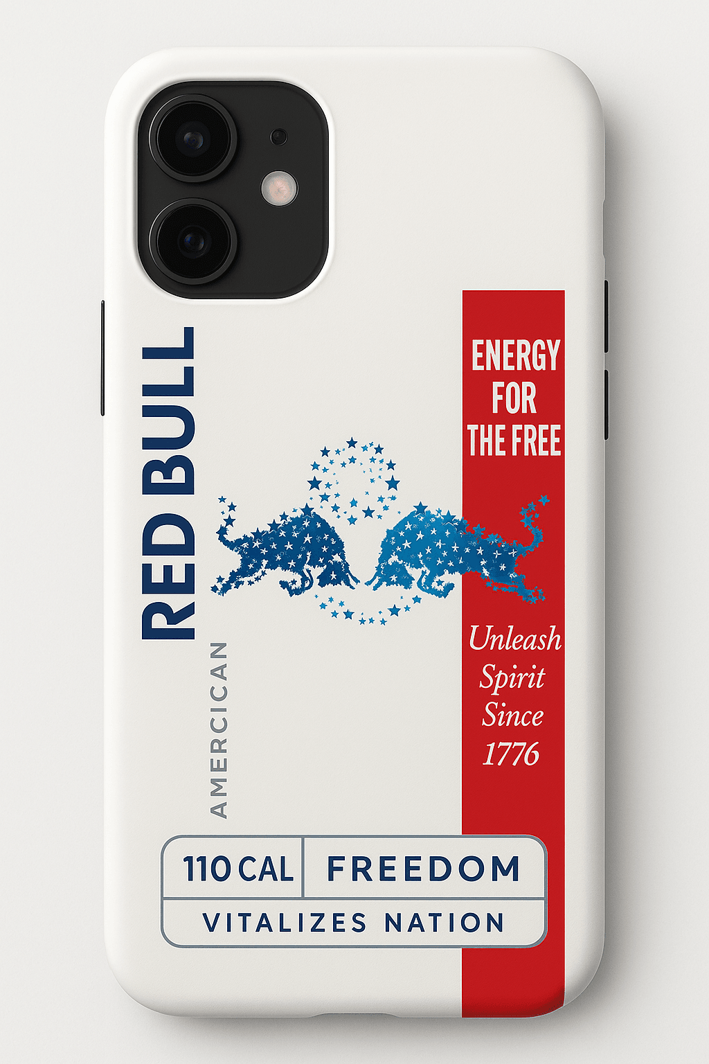 White Spirit Colt Core Red Bull phone case Patriotic UC014 - yTagCase