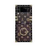 Brown LV Trunk Series Phone Case for Samsung Z FLIP3/4/5/6 | LX012 - yTagCase