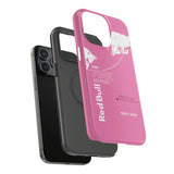 Pink Red Bull Phone Case - MagSafe Compatible Dual Protection Glossy/Matte for iPhone & Samsung RB026 - yTagCase