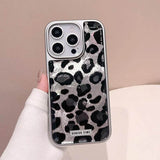Cheetah Print iPhone Case with Metal Frame - Stylish Protective Cover for iPhone 14 Plus | LP19 - yTagCase