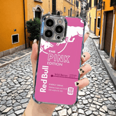 Pink Red Bull Phone Case Durable Shockproof Protective Cover for iPhone Samsung Google RB21 - yTagCase