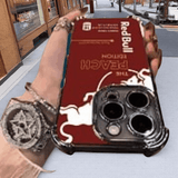 Deep Red Red Bull Phone Case - Military Grade Shockproof Cover with Cheetah Print for iPhone 14 Plus/Samsung S24/Google Pixel RB08 - yTagCase