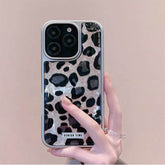 Cheetah Print iPhone Case with Metal Frame - Stylish Protective Cover for iPhone 14 Plus | LP19 - yTagCase