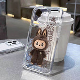 Labubu Cute Cartoon Transparent Full Cover Phone Case - Trendy Playful LB002 - yTagCase