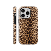 Brown Cheetah Print Phone Case - Wild Animal Texture Durable Protective Cover for iPhone 14 Plus Samsung S24 Ultra LP27 - yTagCase