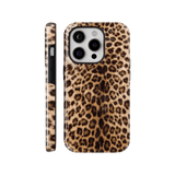 Brown Cheetah Print Phone Case - Wild Animal Texture Durable Protective Cover for iPhone 14 Plus Samsung S24 Ultra LP27 - yTagCase