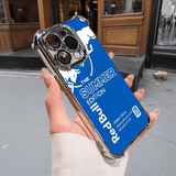 Vibrant Blue Red Bull Phone Case - Military Grade Shockproof Protective Cover for iPhone 14 Plus/Samsung S24 Ultra/Google Pixel RB17 - yTagCase