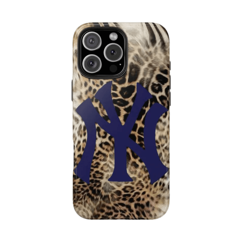 New York Cheetah Print Phone Case - Durable Animal Texture Protective Cover for iPhone 14 Plus Samsung S24 Ultra LP37 - yTagCase