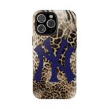 New York Cheetah Print Phone Case - Durable Animal Texture Protective Cover for iPhone 14 Plus Samsung S24 Ultra LP37 - yTagCase