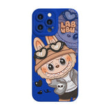 Klein Blue Labubu Peeking Phone Case LB018 - Trendy Protective Cute - yTagCase