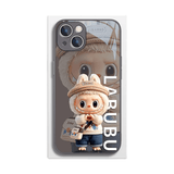 Heart Labubu Phone Case Phantom Gray Frame Shatterproof Glass LB047 - yTagCase