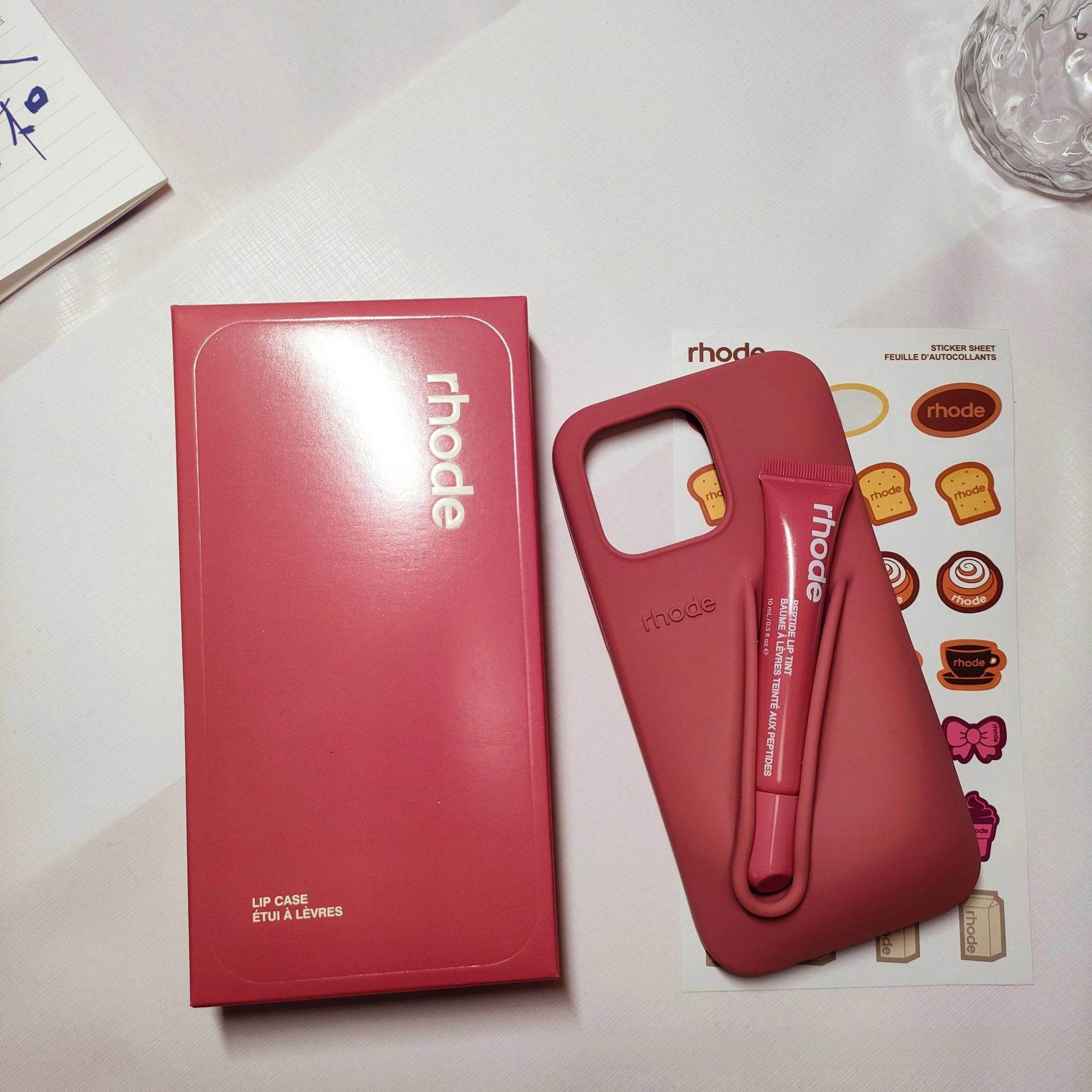 Salty Tan Case + Lip Balm + Stickers 3-Piece Set Rhode Phone Case Trendy Gift MT007 - yTagCase