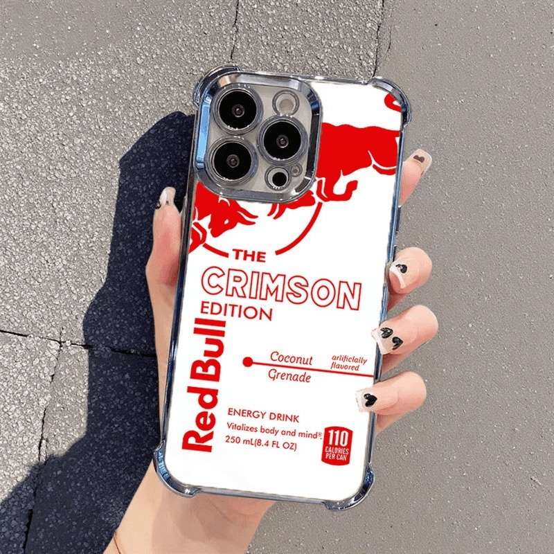 Red White Red Bull Phone Case Durable Shockproof Protective Cover for iPhone Samsung Google RB05 - yTagCase