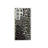 Shockproof Cheetah Print Glitter Phone Case - Durable Samsung S24 Ultra Cover LP16 - yTagCase