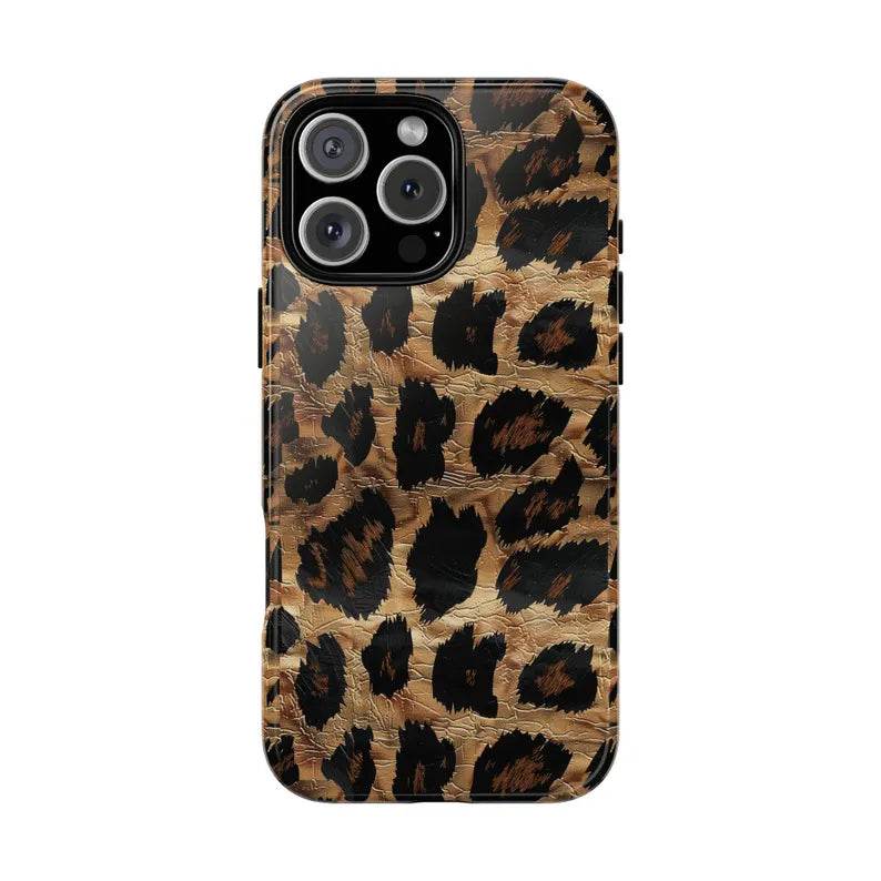 Cheetah Print Phone Case - Stylish Animal Texture Protective Cover for iPhone 14 Plus, Samsung Galaxy S24 Ultra LP35 - yTagCase