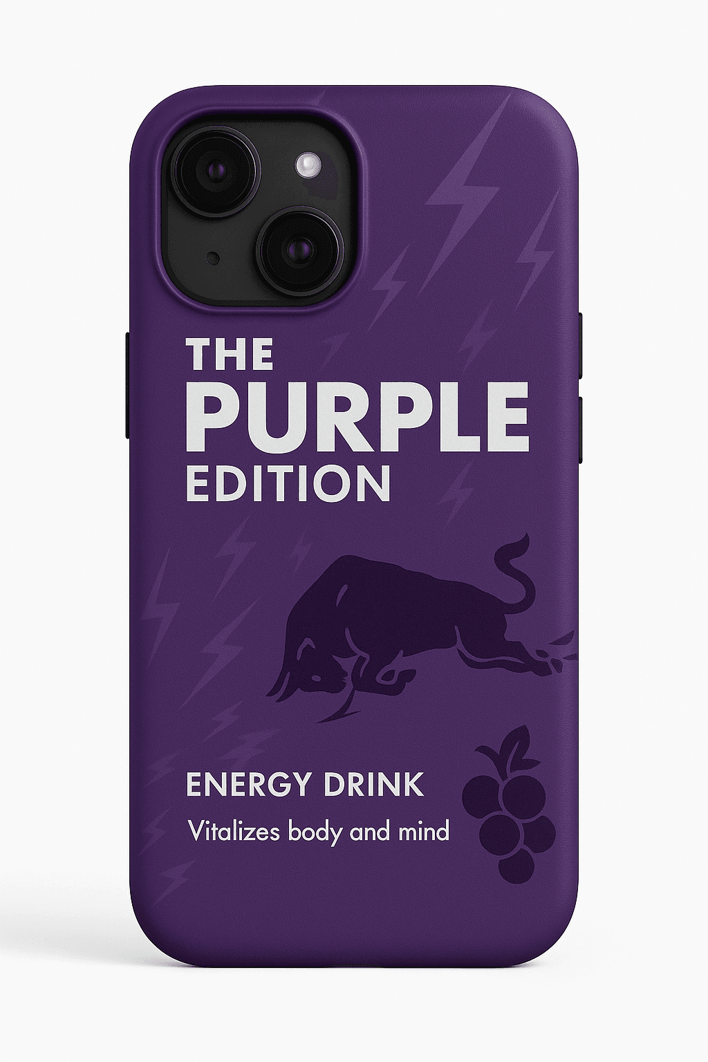 Mystic Grape Purple - Red Bull Phone Case Trendy Artistic RB047 - yTagCase