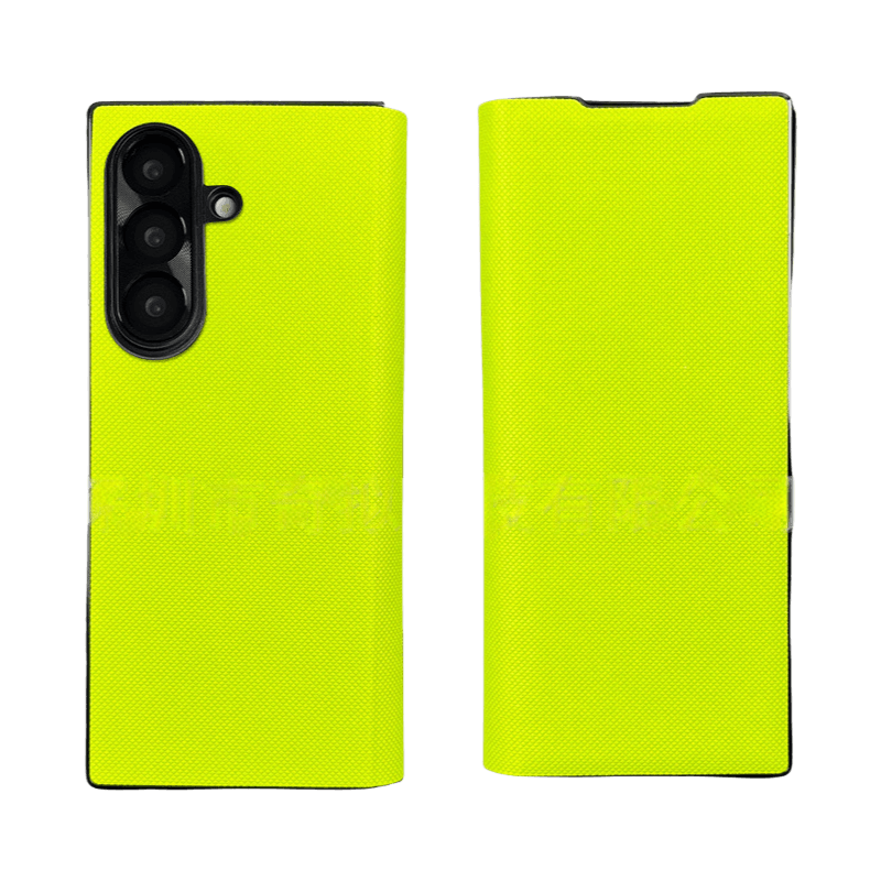 Green Diamond Pattern Phone Case | Luxury Metal Flip Cover for Samsung Fold7 | LX053 - yTagCase