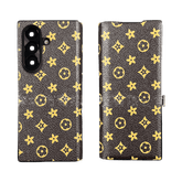 Brown LV Element Phone Case | Metal Flip Cover & Full Protection | LX049 - yTagCase