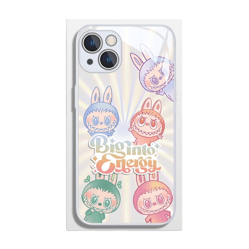 Galaxy Silver Labubu Glass-like Magnetic Phone Case - LB019 - yTagCase