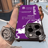 Purple Red Bull Phone Case Durable Shockproof Protective Cover for iPhone Samsung Google RB16 - yTagCase