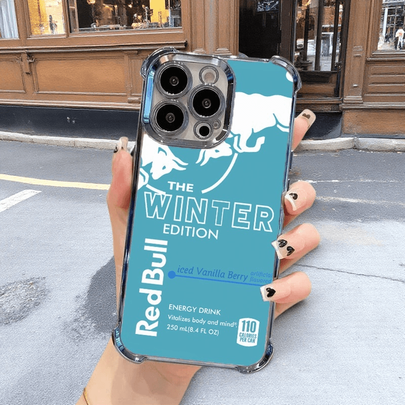 Glacier Blue Green Red Bull Phone Case - Durable Military Grade Protection with 4 Corner Airbags for iPhone Samsung Google RB07 - yTagCase