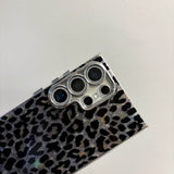 Shockproof Cheetah Print Glitter Phone Case - Durable Samsung S24 Ultra Cover LP16 - yTagCase