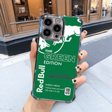 Green Red Bull Phone Case Durable Shockproof Cover with Airbag Corners for iPhone Samsung Google RB14 - yTagCase