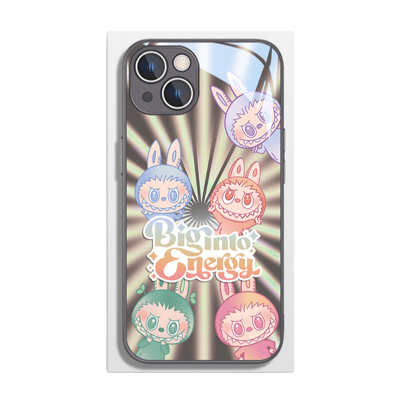 Phantom Gray Labubu Glass-like Magnetic Phone Case LB022 - yTagCase