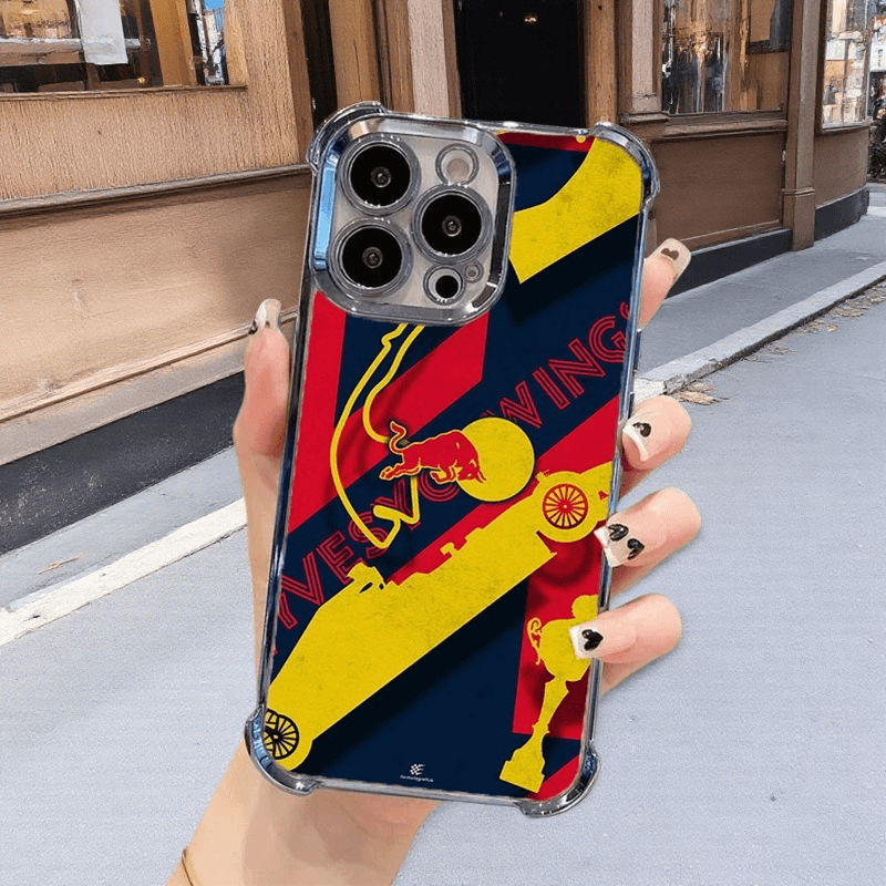 Speed Tri-Color Red Bull Phone Case Durable Shockproof Cheetah Print Design for iPhone Samsung Google RB15 - yTagCase