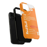 Orange Red Bull Phone Case - MagSafe Compatible Dual Protection Matte/Glossy Finish for iPhone & Samsung RB027 - yTagCase