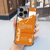 Orange Red Bull Phone Case Durable Shockproof Cheetah Print Protective Cover for iPhone 14 Plus Samsung Galaxy S24 Google Pixel RB18 - yTagCase