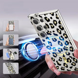 Magnetic Cheetah Print Phone Case for Samsung Galaxy S24 - Stylish & Protective LP06