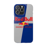 Coque de téléphone Jigsaw-taureau rouge bleu et gris Trendy Artistic RB039