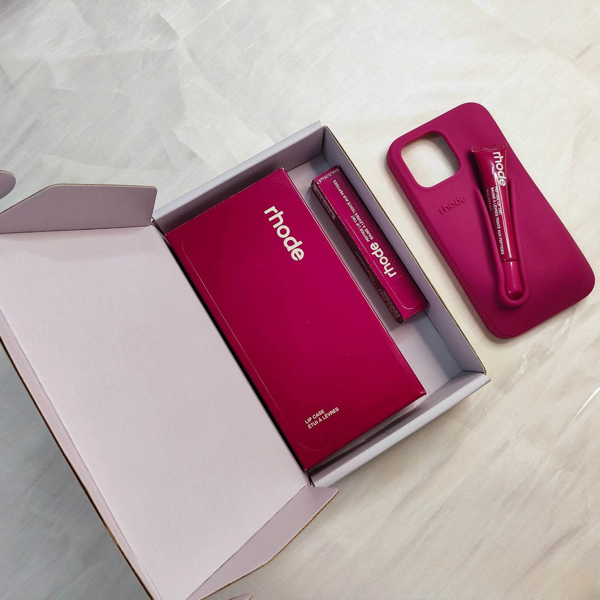 Raspberry Jelly Case + Lip Balm + Stickers 3-Piece Set Rhode Phone Case MT005 - yTagCase