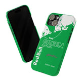 Red Bull Phone Case with MagSafe for iPhone Samsung - Dual-layer protection in matte/glossy green, shockproof & scratch-resistant design