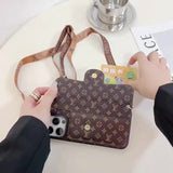 LV Element Phone Case featuring Floral Print and Wallet Function | Boho aesthetic and MagSafe compatible for everyday style