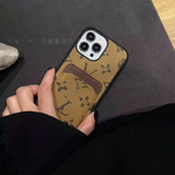 Yellow LV flower phone case with card holder slim 2-in-1 design and scratch-resistant matte coating for a nostalgic aesthetic vibe