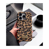 Trendy Cheetah Print Matte Phone Case with stylish animal texture for iPhone 14 Plus, premium matte finish, perfect fit protection
