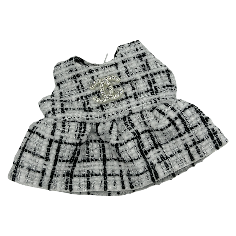 Silver Gucci-style Labubu doll clothes for 17cm 1-3 generation Labubu