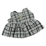 Silver Gucci-style Labubu doll clothes for 17cm 1-3 generation Labubu