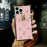 Pink LV Trunk Series Phone Case with fade-resistant coating and slim design for a snug fit, perfect for brunch dates and city adventures, boho aesthetic, MagSafe compatible