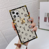 White LV Trunk Series Phone Case with iconic design and timeless appeal for iPhone and Samsung aesthetic statement piece