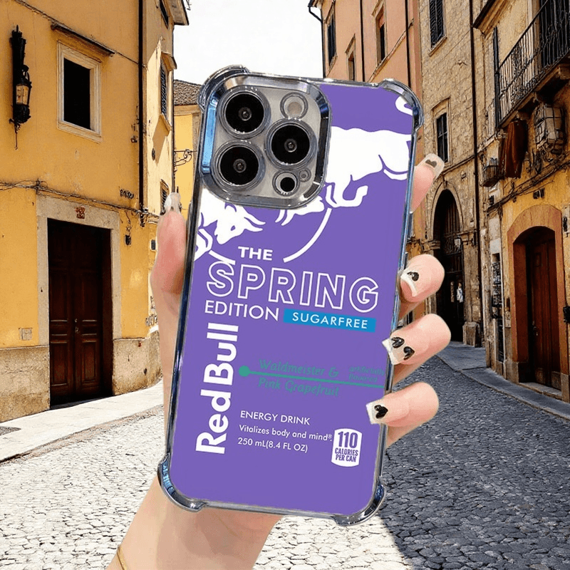 Purple Red Bull Phone Case Durable Shockproof Protective Cover for iPhone Samsung Google RB22 - yTagCase