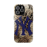 Slim cheetah pattern phone case with precise fit, stylish animal print design for iPhone 14 Plus & Samsung S24 Ultra