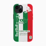 Coque de téléphone Red Bull, drapeau de l'Italie, tendance, élégante et durable, RB055