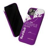 Stylish Purple Red Bull Phone Case with MagSafe, dual-layer defense against scratches, glossy/matte finish for iPhone Samsung